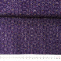 Asanoha Sternmuster dots lila