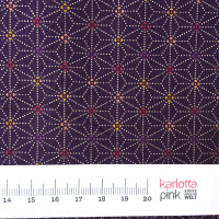 Asanoha Sternmuster dots lila