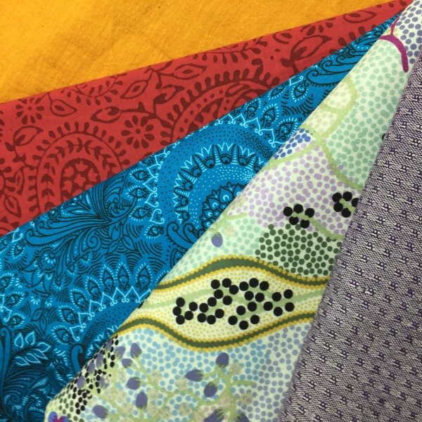 5er Set Stoffmuster / Griffproben