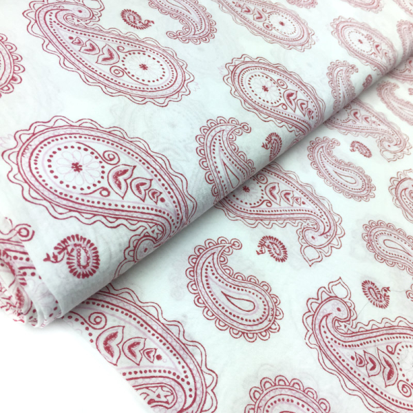 IndienBLOCK Paisely rot rosa