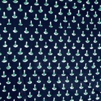 Blockprint Indian Flowers 17