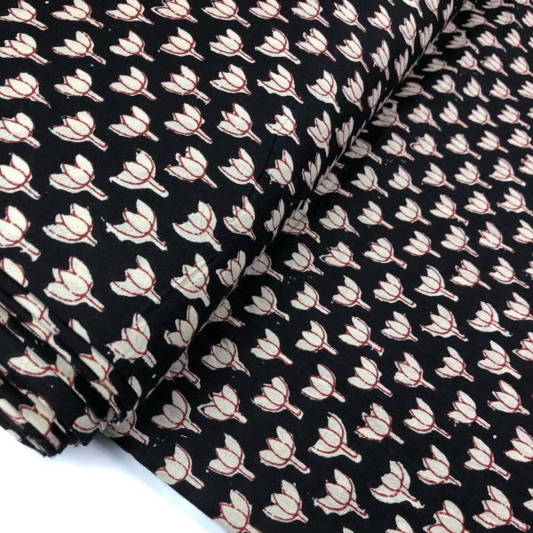 Blockprint Indian Flowers 19