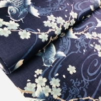 Grey Carps on navy blue