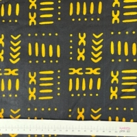 Mali Bogolan black-yellow