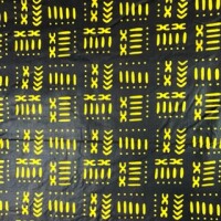 Mali Bogolan black-yellow