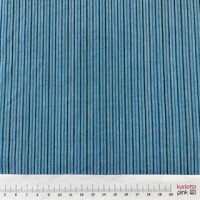 Handloom Streifen blau fein