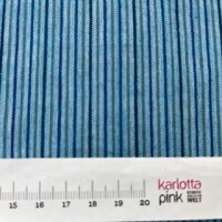 Handloom Streifen blau fein