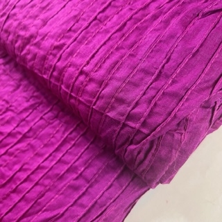 Pin tucked magenta