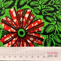 Green Wreath on orange leaves