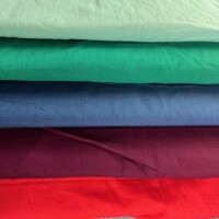 Handloom uni helltürkis