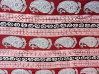 Blockprint India Paisley rot