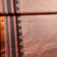 Bordürenstoff gestreift rosé