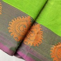 Bordürenstoff grün-hellgrün