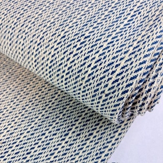 Mosel Tweed 2 weiß-blau glatt