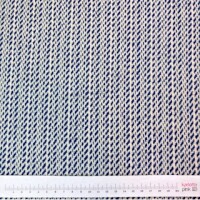 Mosel Tweed 2 weiß-blau glatt