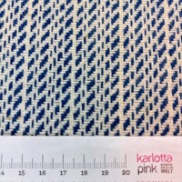 Mosel Tweed 2 weiß-blau glatt