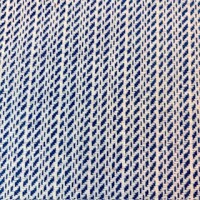 Mosel Tweed 2 weiß-blau glatt