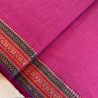 Bordürenstoff aus Indien Baumwolle