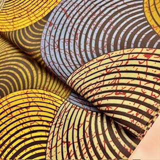 afrikanischer waxprint stoff rot venua