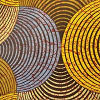 Concentric Circle green (Waxprint)