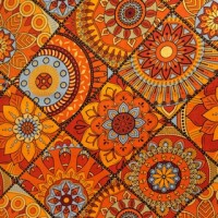 Coloring Book orange (Waxprint)