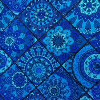 Coloring Book blue (Waxprint)