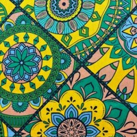 Coloring Book green (Waxprint)