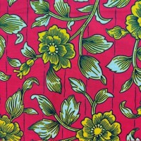 Flowers red (Waxprint)