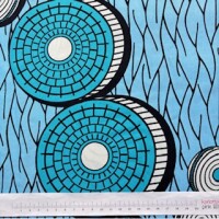 Light Blue Disks  (Waxprint)