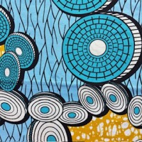 Light Blue Disks  (Waxprint)