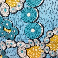 Light Blue Disks  (Waxprint)