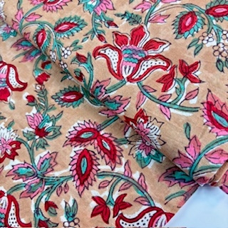 Blockprint Flower various on sand