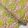 Blockprint Pineapple on green