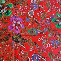 Sarong Floral Gold Line 261