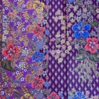 Sarong Floral Gold Line 262