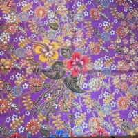 Sarong Floral Gold Line 262