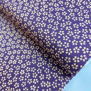 japanischer Stoff Asanoha blau