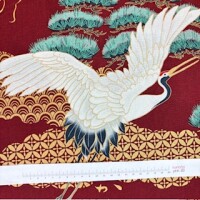 Drache und Kranich rot