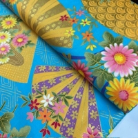 Hana sensu (Fächer) türkisblau