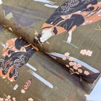 Japanese Ukiyo-e Geishas brown