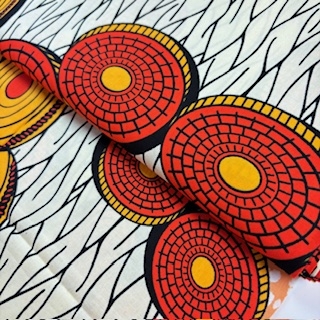 Orange Disks  (Waxprint)