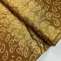Mashru Silk Golden leaves