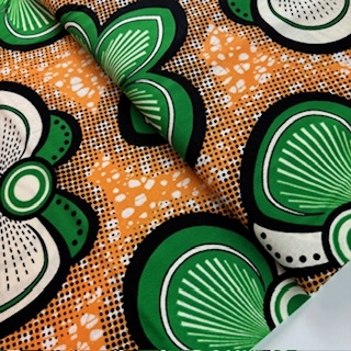 Green Bows (Waxprint)