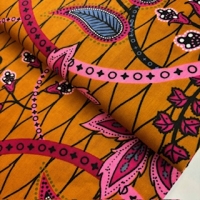 Botanical Flow mustard-pink