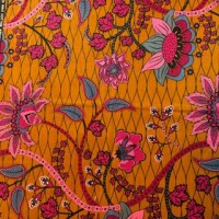 Botanical Flow mustard-pink