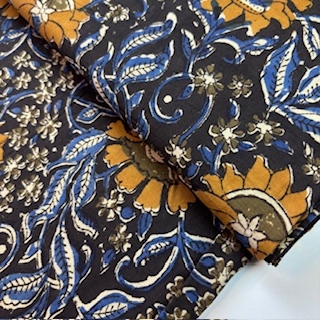 Blockprint Black Garden