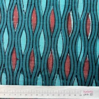 Blockprint Indian Mompel turquoise