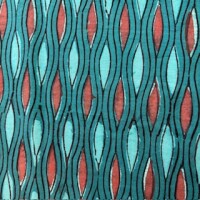 Blockprint Indian Mompel turquoise