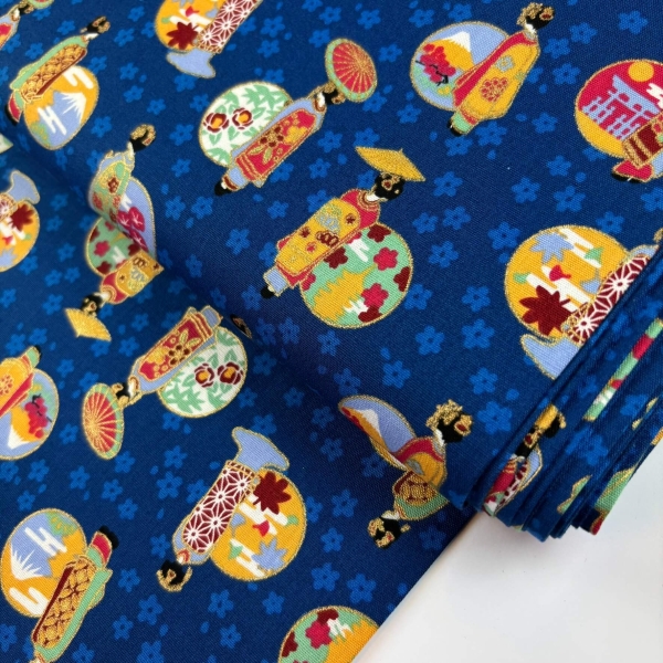 Japanese Women on blue