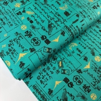 Japanese Signs on turquoise